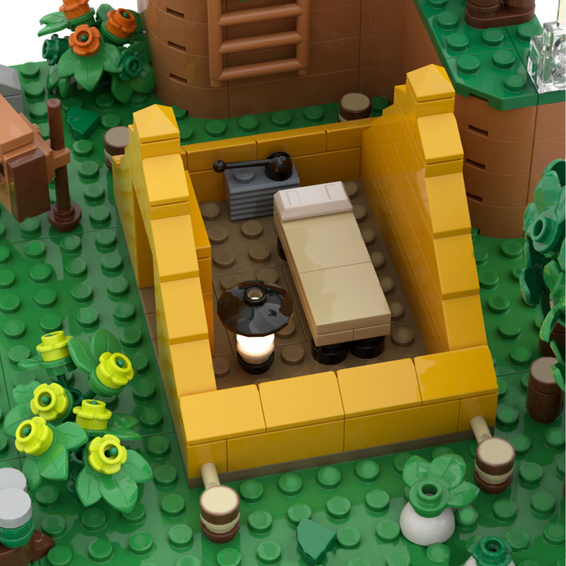 909pcs MOC Model Tenda Pendudu - Art Craft Village ulasan dan harga