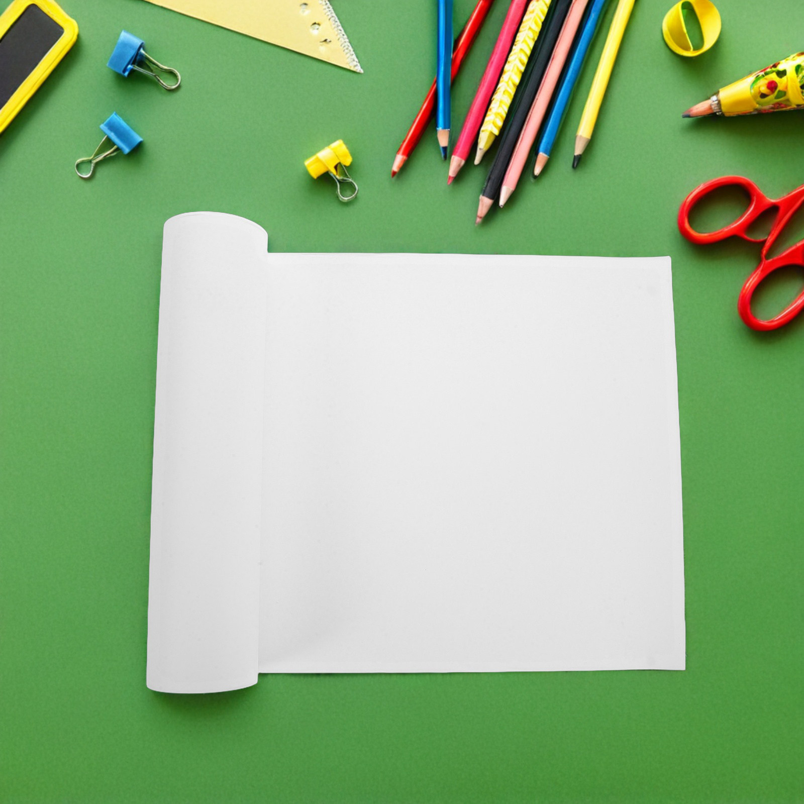 Gulungan Kertas Gambar Putih T - Art Craft Using Paper ulasan dan harga