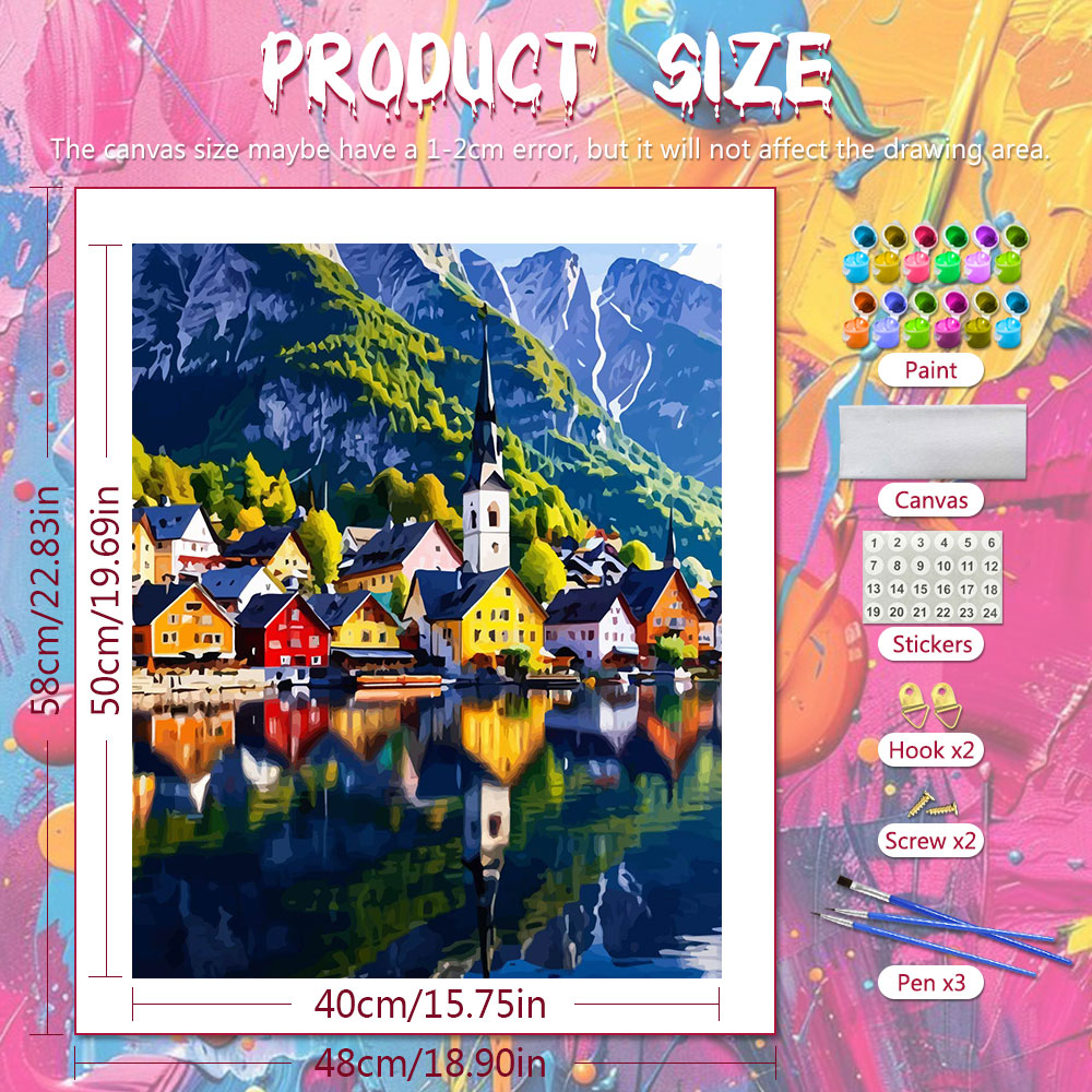 Lukisan Minyak Digital DIY Luk - Art Craft Village ulasan dan harga