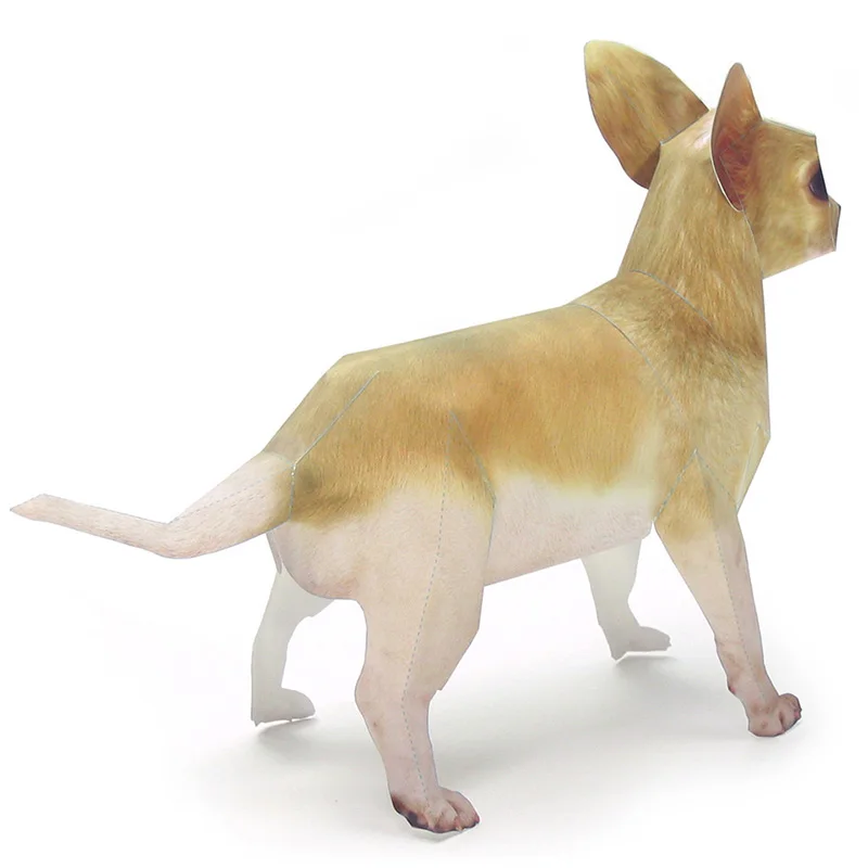 Chihuahua seni Origami anjing  - Art Craft With Cardboard ulasan dan harga