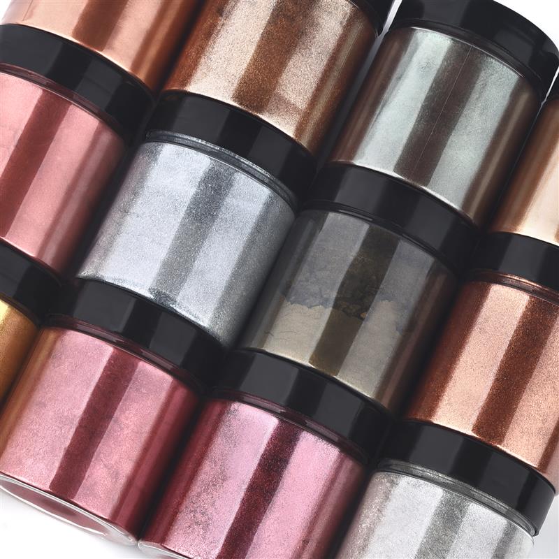 50g kilau logam emas perak war - Resin Pigment Powder ulasan dan harga