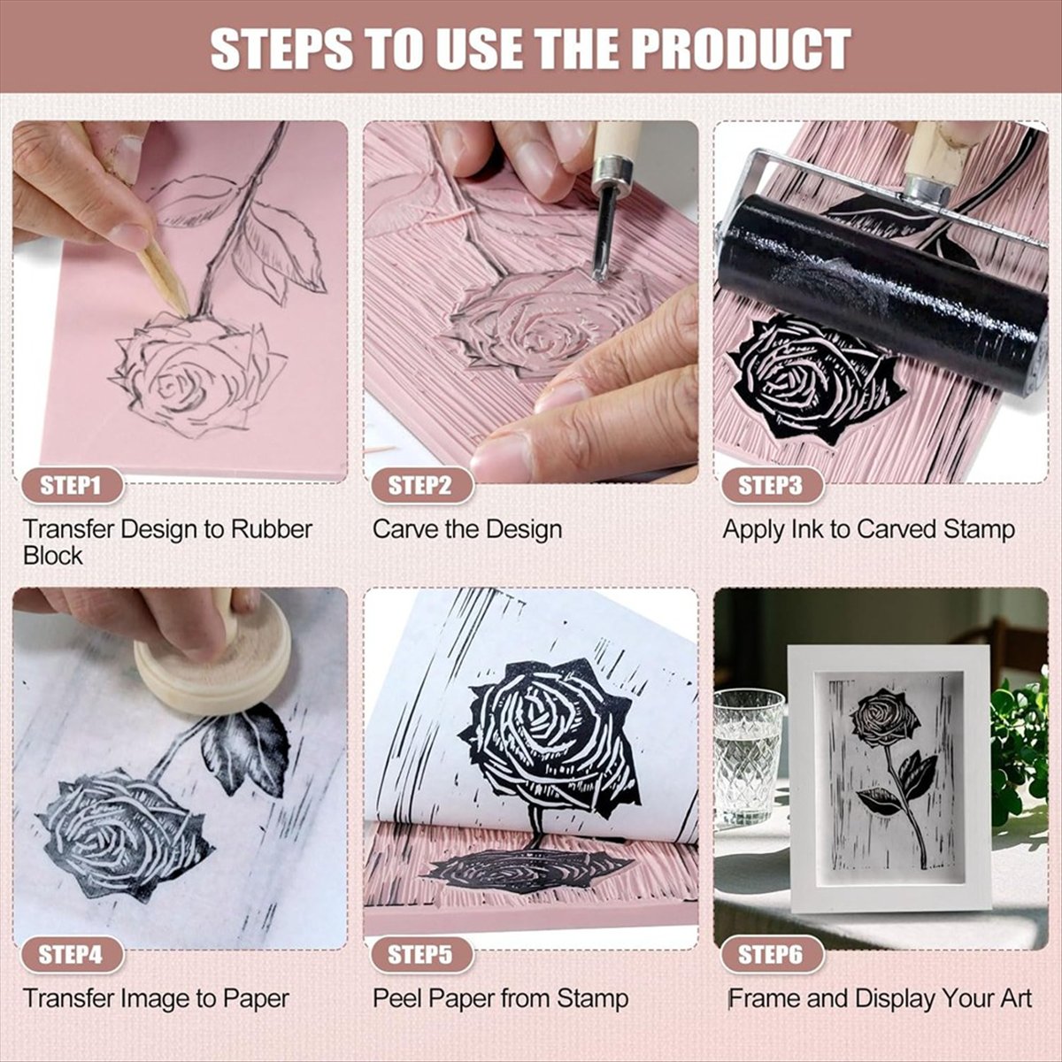 Blok Linoleum A79G untuk Perle - Linocut Carving Tool ulasan dan harga
