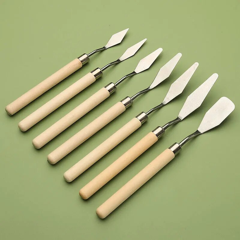 7 Buah Pisau Palet Baja Tahan  - Painting Knife Palette ulasan dan harga