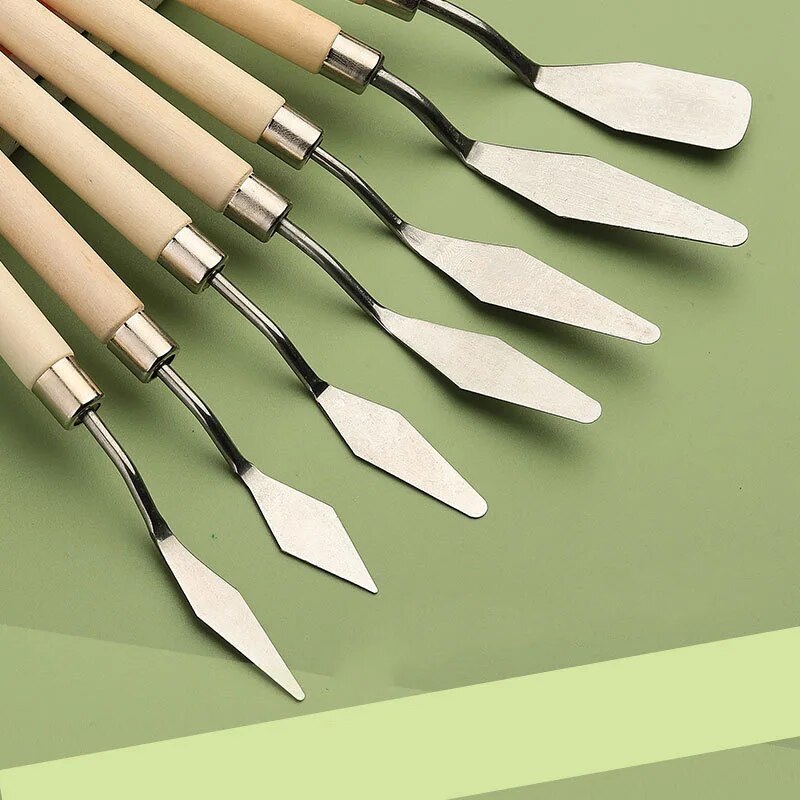 7 Buah Pisau Palet Baja Tahan  - Painting Knife Palette ulasan dan harga