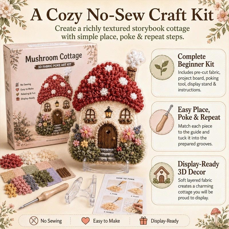 Kit Kerajinan DIY Seni Poke Ka - Art Craft Village ulasan dan harga