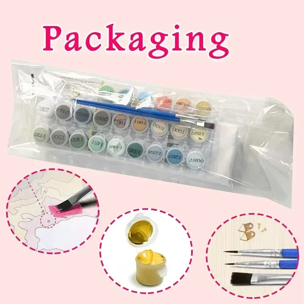 Lukisan Desa Dengan Angka Kera - Art Craft Village ulasan dan harga