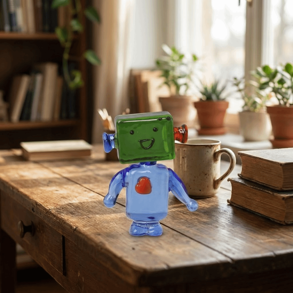 Ornamen Robot Wajah Unik Berwa - Art Craft Robot ulasan dan harga