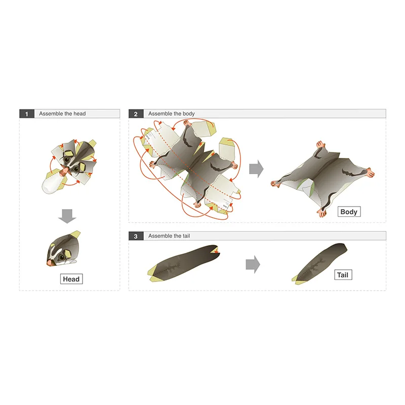 Sugar Glider Mouse terbang bua - Art Craft With Cardboard ulasan dan harga