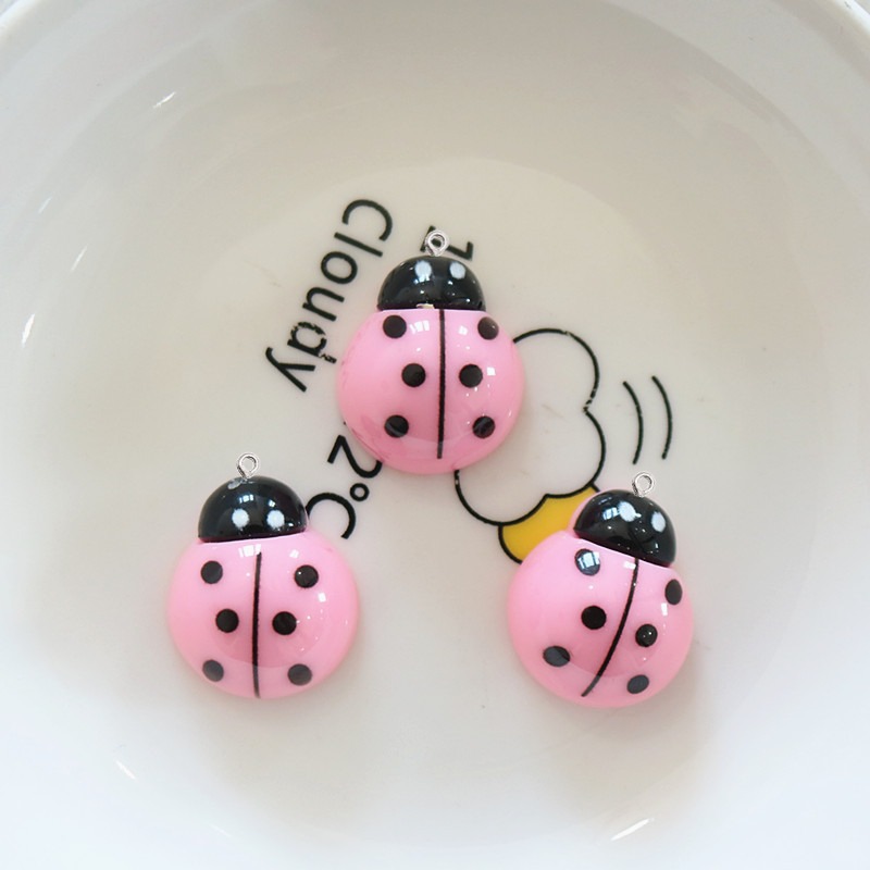 10Pcs Aksesoris Resin Bentuk K - Art Craft Ladybug ulasan dan harga