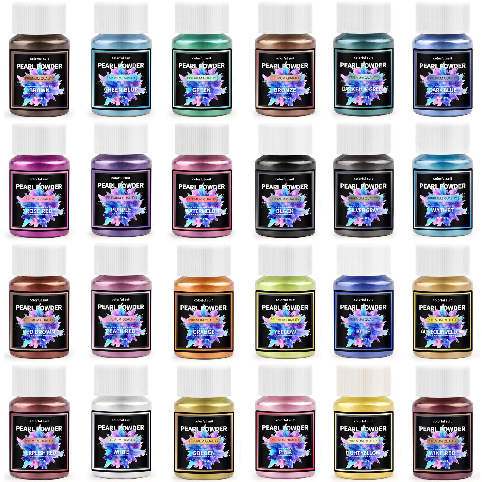 20ml Bubuk Mineral Mika Alami  - Resin Pigment Powder ulasan dan harga