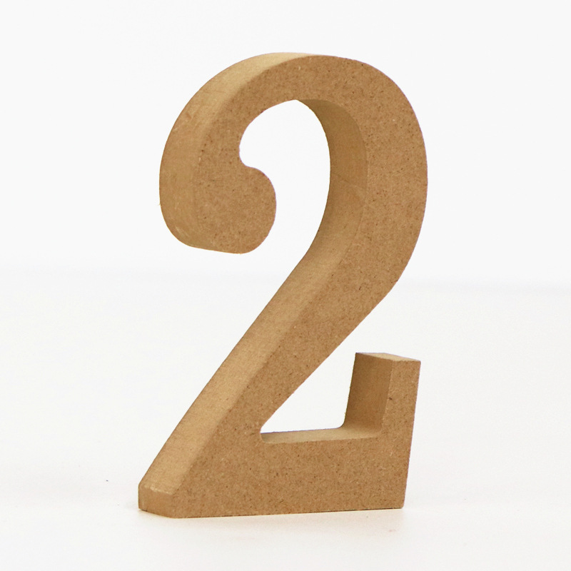1 buah angka kayu warna kayu 1 - Art And Craft Numbers ulasan dan harga